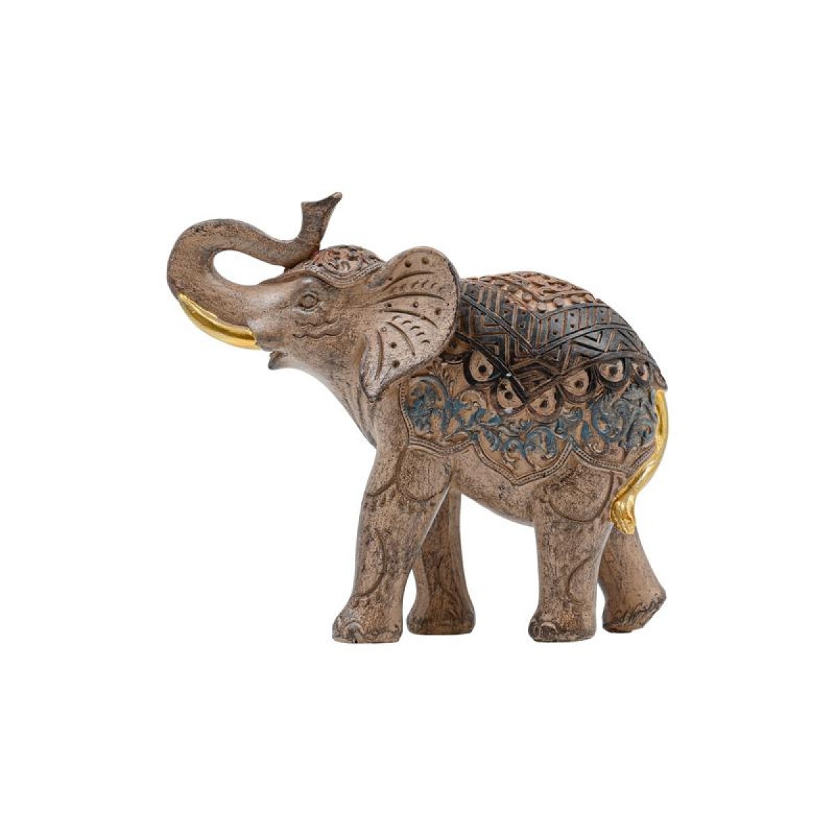 ΕΠΙΤΡΑΠΕΖΙΟ ΔΙΑΚΟΣΜΗΤΙΚΟ ΕΛΕΦΑΝΤΑΣ Fylliana FL24135 ΚΑΦΕ-ΧΡΥΣΟ ΧΡΩΜΑ 15x6x12εκ