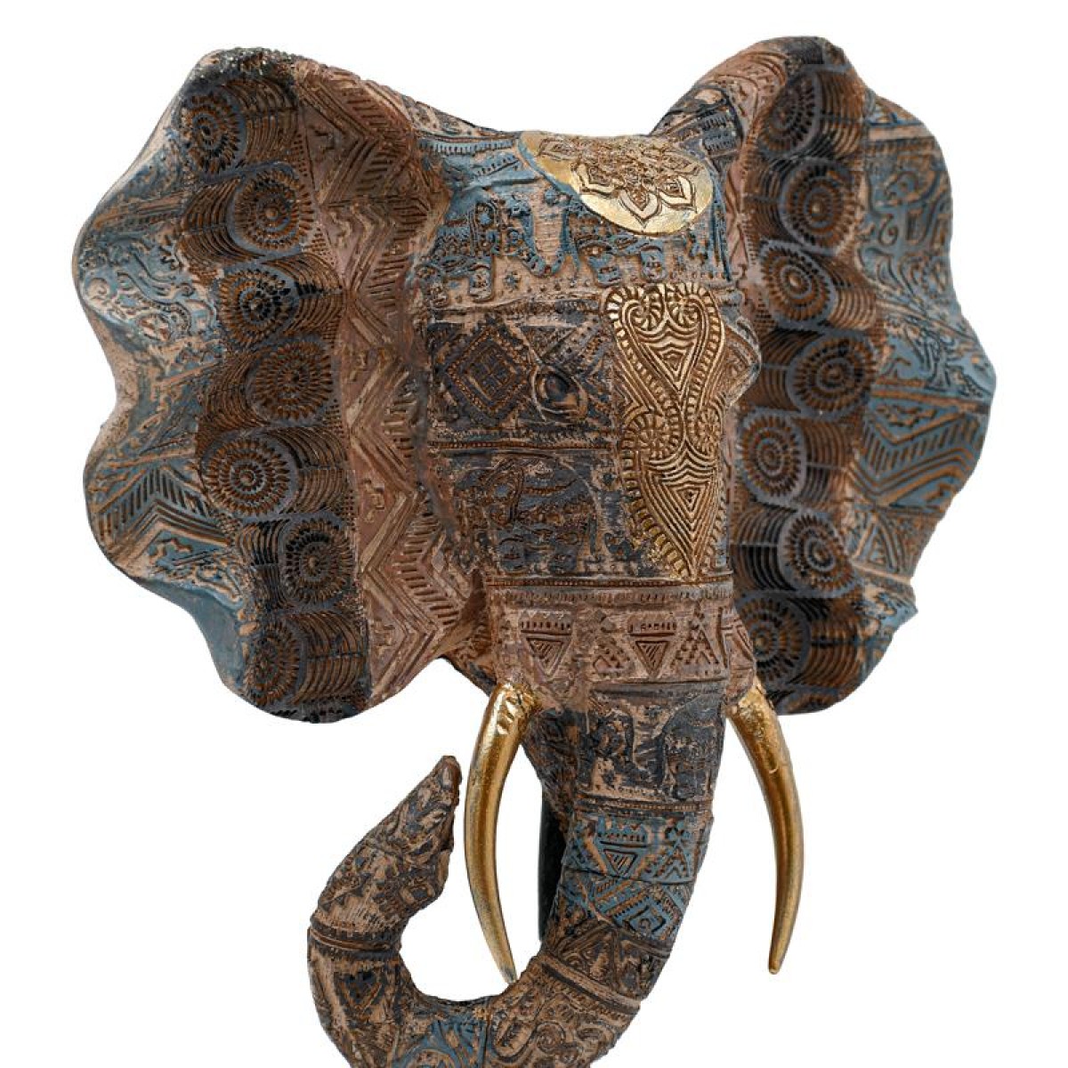 ΕΠΙΤΡΑΠΕΖΙΟ ΔΙΑΚΟΣΜΗΤΙΚΟ ΕΛΕΦΑΝΤΑΣ Fylliana FL2452 ΚΑΦΕ-ΧΡΥΣΟ ΧΡΩΜΑ 20x8x28εκ