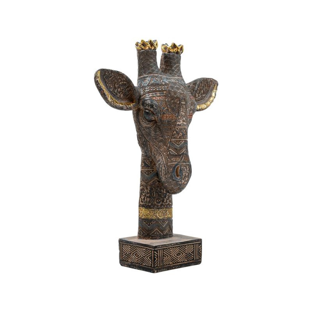 ΕΠΙΤΡΑΠΕΖΙΟ ΔΙΑΚΟΣΜΗΤΙΚΟ ΚΑΜΗΛΟΠΑΡΔΑΛΗ Fylliana FL2453 ΚΑΦΕ-ΧΡΥΣΟ ΧΡΩΜΑ 28x10x37εκ