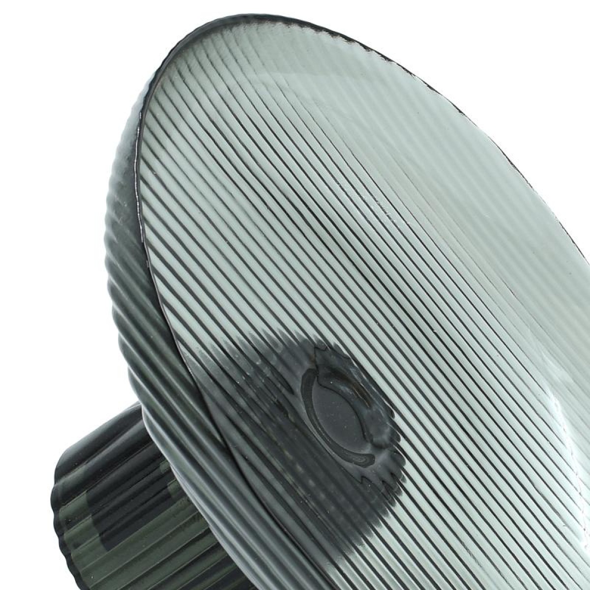 ΓΥΑΛΙΝΗ ΔΙΑΚΟΣΜΗΤΙΚΗ ΠΙΑΤΕΛΑ Fylliana FL1730 ΗΜΙΔΙΑΦΑΝΟ ΓΚΡΙ-ΜΑΥΡΟ ΧΡΩΜΑ 30x17εκ