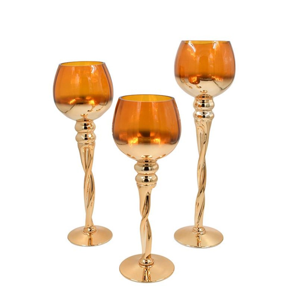 ΣΕΤ 3 ΓΥΑΛΙΝΑ ΚΗΡΟΠΗΓΙΑ Fylliana FL5566 AMBER ΧΡΩΜΑ 35-40-45εκ