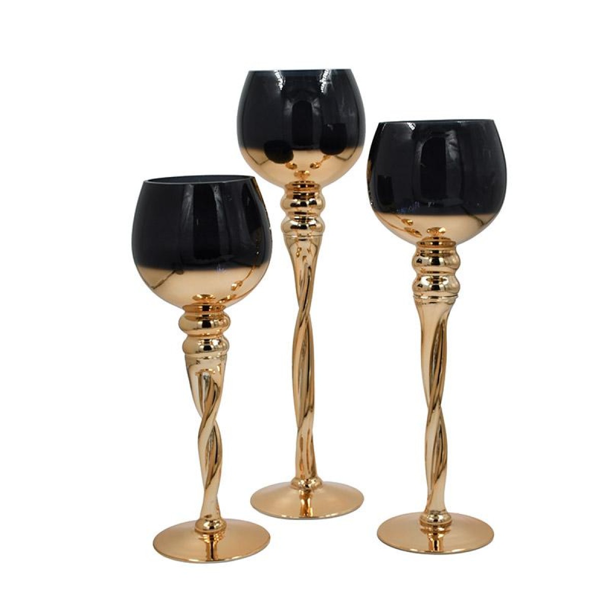 ΣΕΤ 3 ΓΥΑΛΙΝΑ ΚΗΡΟΠΗΓΙΑ Fylliana FL5566 ΜΑΥΡΟ-ΧΡΥΣΟ ΧΡΩΜΑ 35-40-45εκ