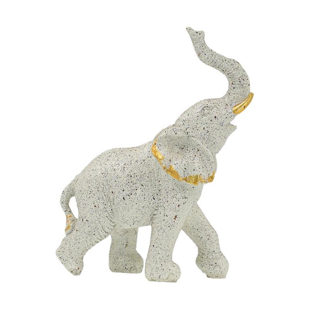 ΕΠΙΤΡΑΠΕΖΙΟ ΔΙΑΚΟΣΜΗΤΙΚΟ ΕΛΕΦΑΝΤΑΣ Fylliana FL17002 ΜΠΕΖ-ΧΡΥΣΟ ΧΡΩΜΑ 11x6x15εκ