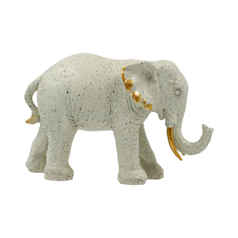 ΕΠΙΤΡΑΠΕΖΙΟ ΔΙΑΚΟΣΜΗΤΙΚΟ ΕΛΕΦΑΝΤΑΣ Fylliana FL18012 ΜΠΕΖ-ΧΡΥΣΟ ΧΡΩΜΑ 19x6x12εκ