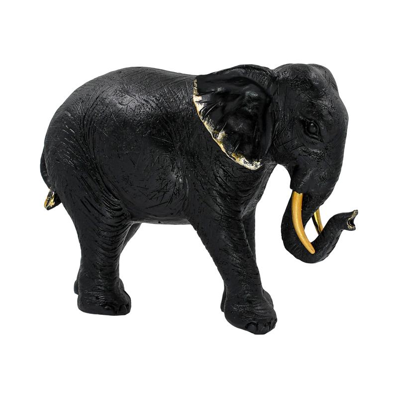 ΕΠΙΤΡΑΠΕΖΙΟ ΔΙΑΚΟΣΜΗΤΙΚΟ ΕΛΕΦΑΝΤΑΣ Fylliana FL18012 ΜΑΥΡΟ-ΧΡΥΣΟ ΧΡΩΜΑ 28x10x17εκ