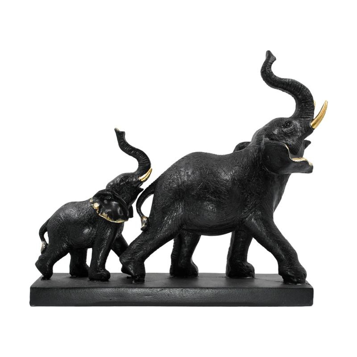 ΕΠΙΤΡΑΠΕΖΙΟ ΔΙΑΚΟΣΜΗΤΙΚΟ ΕΛΕΦΑΝΤΑΣ Fylliana FL19026 ΜΑΥΡΟ-ΧΡΥΣΟ ΧΡΩΜΑ 31x10x26εκ