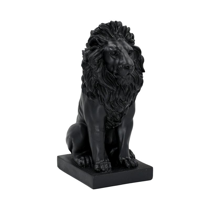 ΕΠΙΤΡΑΠΕΖΙΟ ΔΙΑΚΟΣΜΗΤΙΚΟ ΛΙΟΝΤΑΡΙ Fylliana FL243906 ΜΑΥΡΟ-ΧΡΥΣΟ ΧΡΩΜΑ 19x10x20εκ