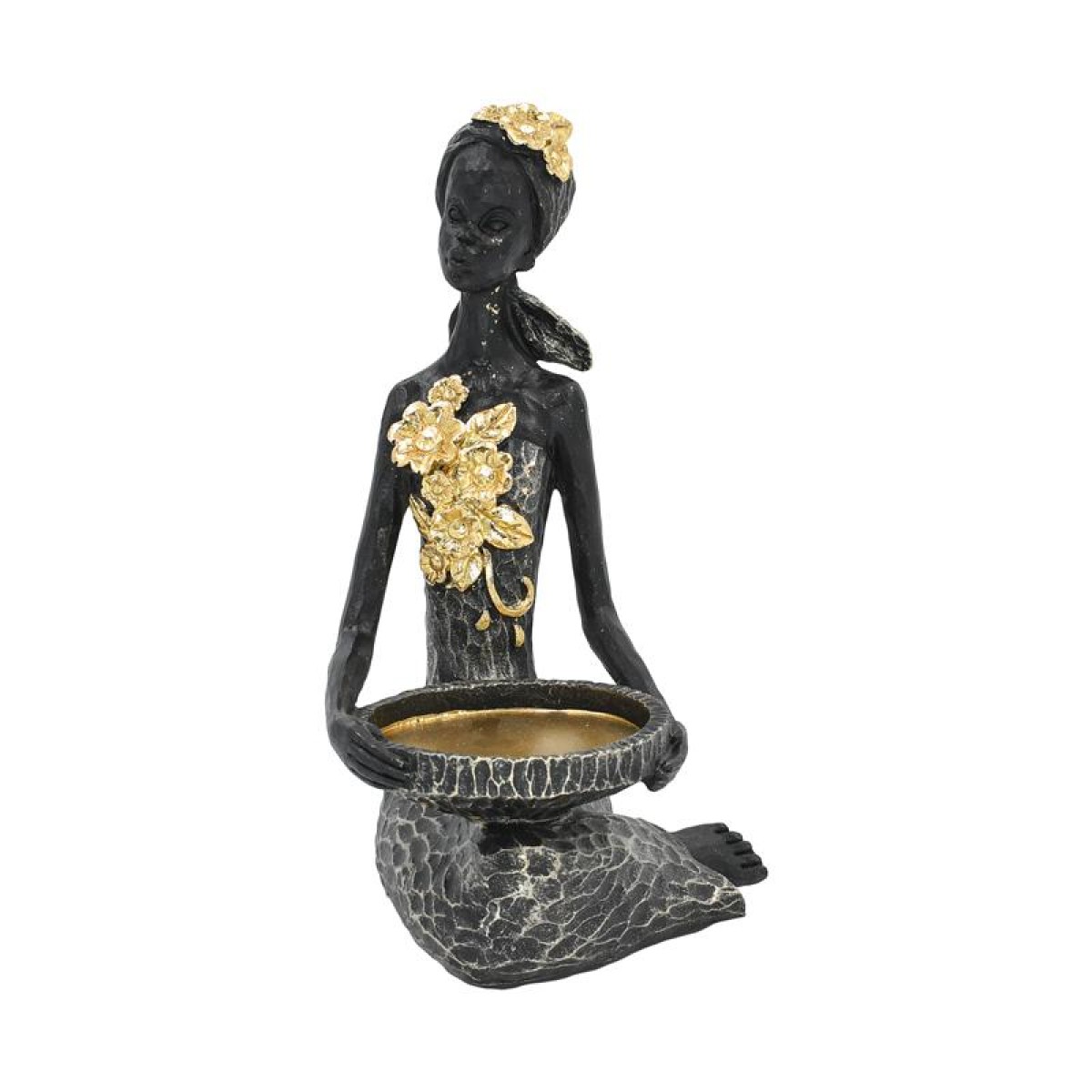 ΕΠΙΤΡΑΠΕΖΙΟ ΔΙΑΚΟΣΜΗΤΙΚΟ ΓΥΝΑΙΚΕΙΑ ΦΙΓΟΥΡΑ Fylliana FL245406 ΜΑΥΡΟ ΧΡΩΜΑ 15x14x23εκ