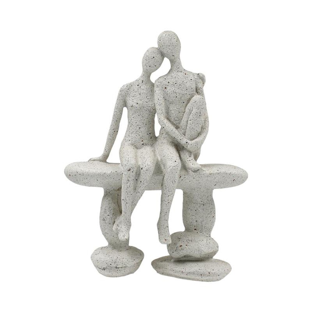 ΕΠΙΤΡΑΠΕΖΙΑ ΔΙΑΚΟΣΜΗΤΙΚΗ ΦΙΓΟΥΡΑ "ΖΕΥΓΑΡΙ" Fylliana FL240911 ΜΠΕΖ ΧΡΩΜΑ 15x8x21εκ