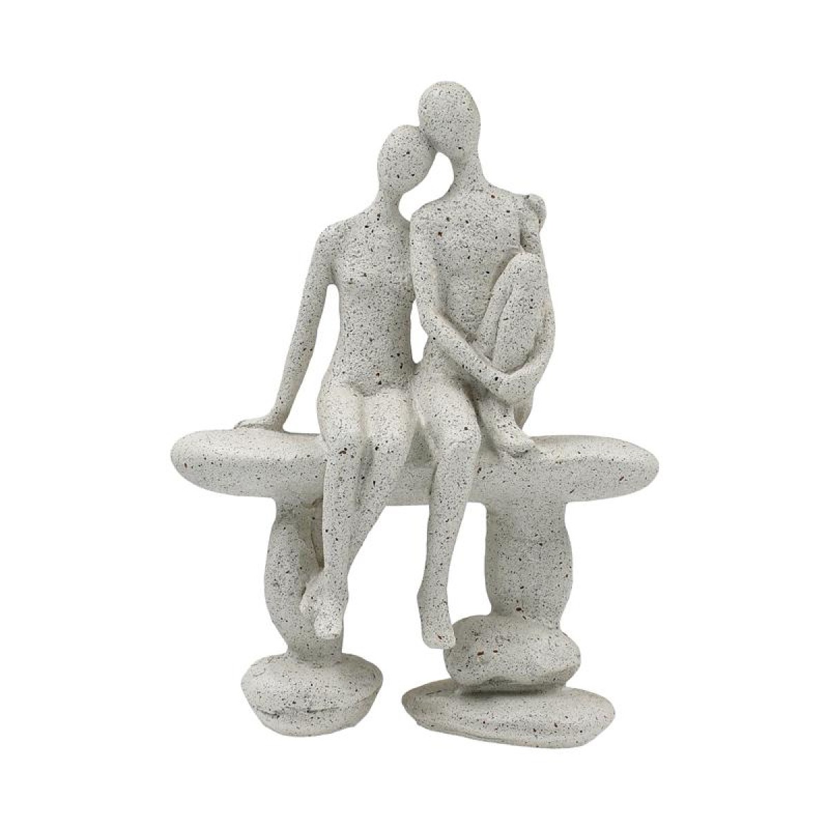 ΕΠΙΤΡΑΠΕΖΙΑ ΔΙΑΚΟΣΜΗΤΙΚΗ ΦΙΓΟΥΡΑ "ΖΕΥΓΑΡΙ" Fylliana FL240911 ΜΠΕΖ ΧΡΩΜΑ 15x8x21εκ