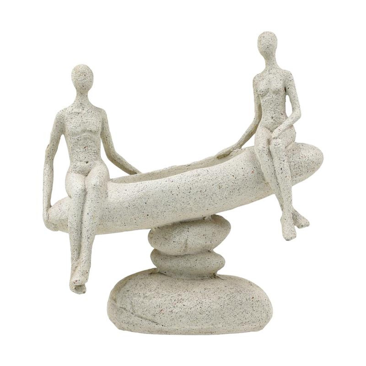 ΕΠΙΤΡΑΠΕΖΙΑ ΔΙΑΚΟΣΜΗΤΙΚΗ ΦΙΓΟΥΡΑ "ΖΕΥΓΑΡΙ" Fylliana FL243328 ΜΠΕΖ ΧΡΩΜΑ 21x11x22εκ