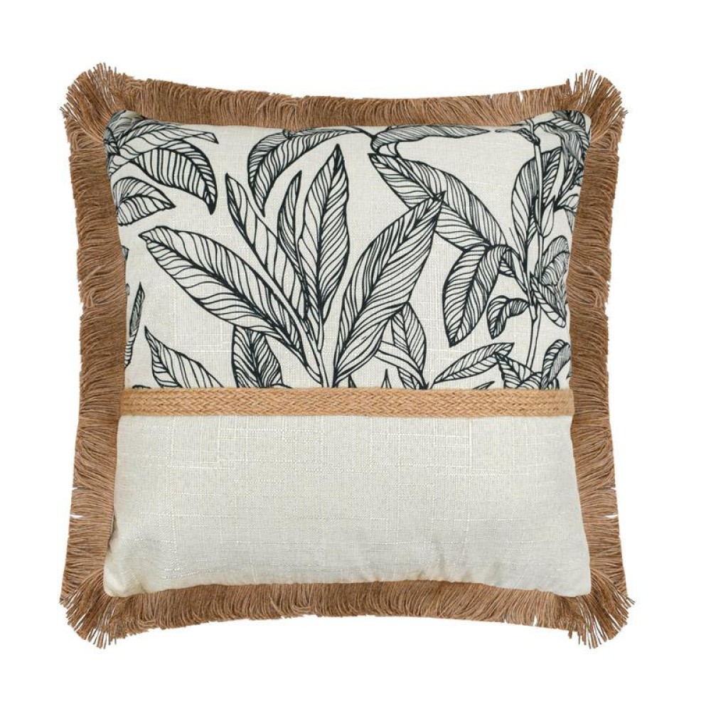 ΔΙΑΚΟΣΜΗΤΙΚΟ ΜΑΞΙΛΑΡΙ Fylliana Opulent ΛΕΥΚΟ-ΜΑΥΡΟ-ΧΡΥΣΟ ΧΡΩΜΑ 43x43εκ