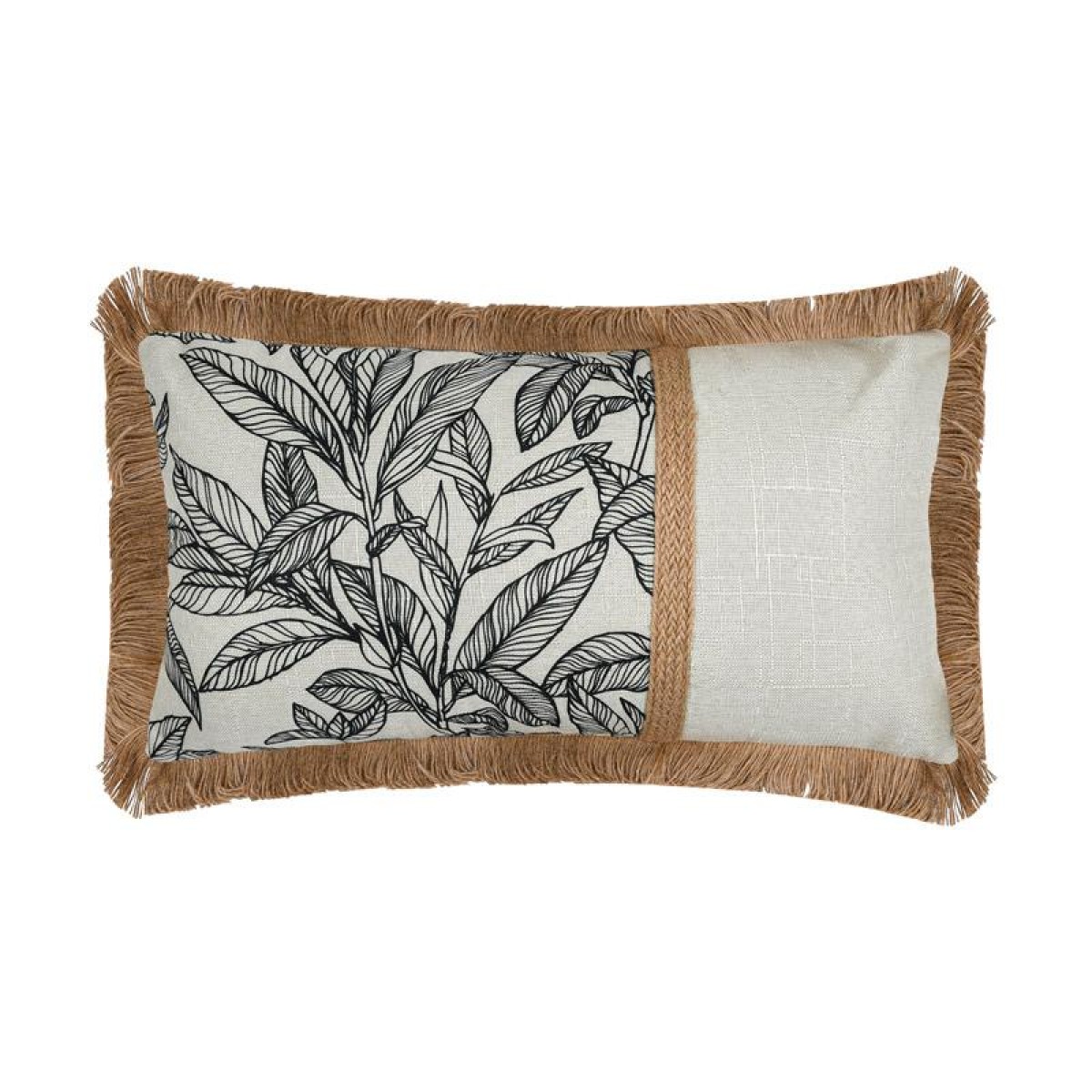 ΔΙΑΚΟΣΜΗΤΙΚΟ ΜΑΞΙΛΑΡΙ Fylliana Opulent ΛΕΥΚΟ-ΜΑΥΡΟ-ΧΡΥΣΟ ΧΡΩΜΑ 30x50εκ