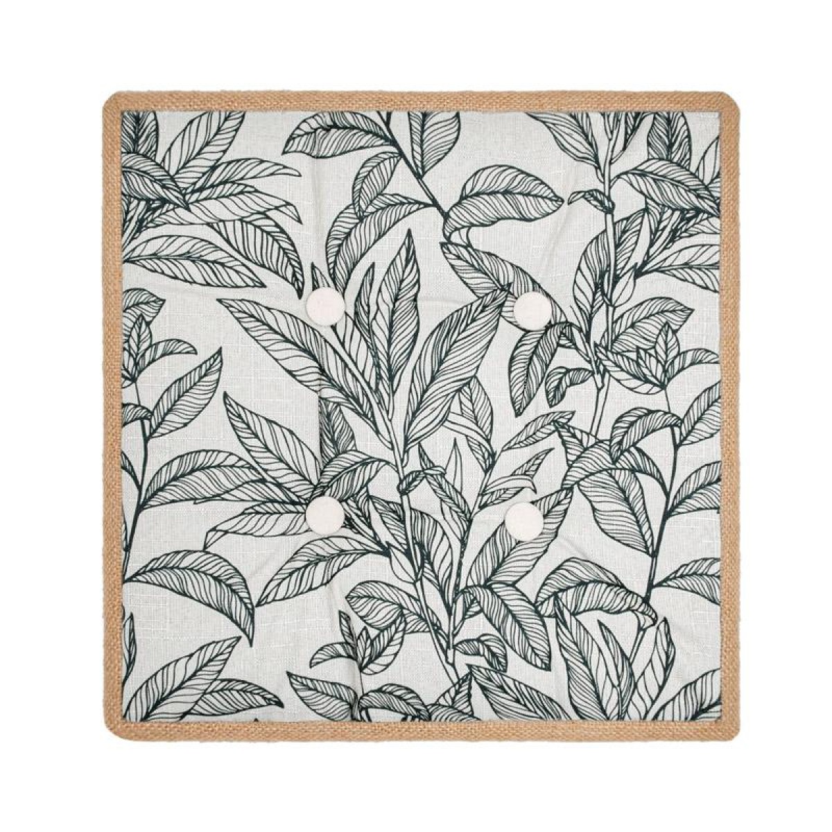 ΜΑΞΙΛΑΡΙ ΚΑΡΕΚΛΑΣ Fylliana Opulent ΜΠΕΖ-ΜΑΥΡΟ ΧΡΩΜΑ 40x40x8εκ