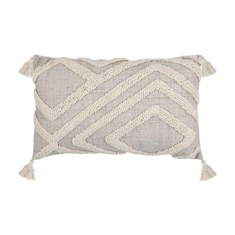 ΔΙΑΚΟΣΜΗΤΙΚΟ ΜΑΞΙΛΑΡΙ Fylliana Ruby ΜΠΕΖ ΧΡΩΜΑ 30x50x10εκ