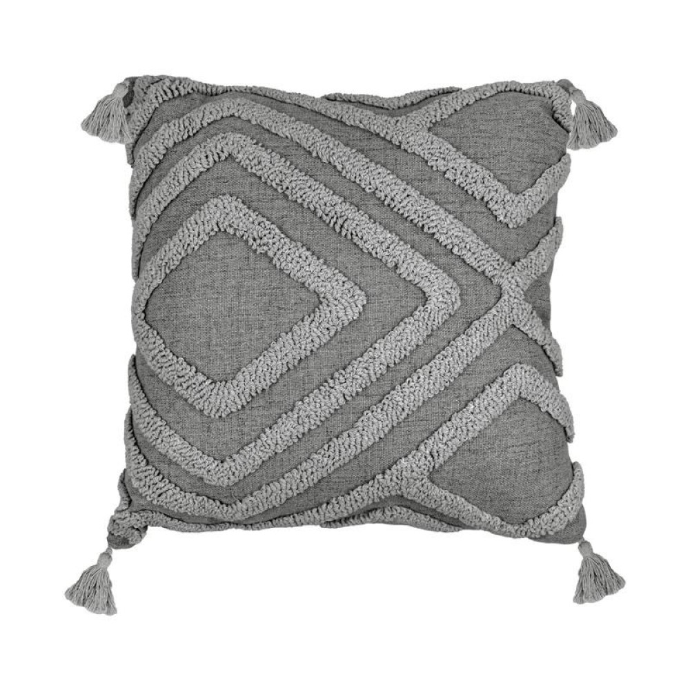 ΔΙΑΚΟΣΜΗΤΙΚΟ ΜΑΞΙΛΑΡΙ Fylliana Ruby ΓΚΡΙ ΧΡΩΜΑ 43x43x10εκ