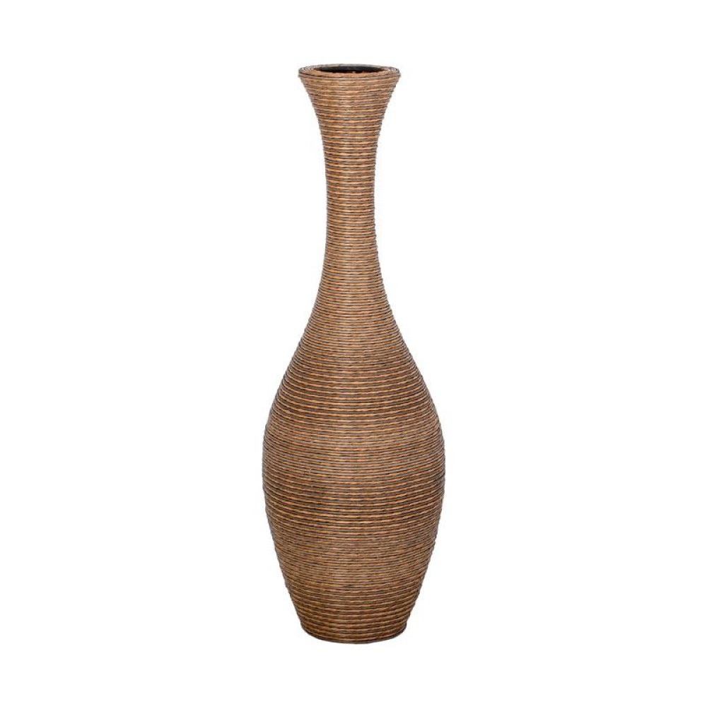 ΔΙΑΚΟΣΜΗΤΙΚΟ ΒΑΖΟ Fylliana FL250 PU RATTAN ΦΥΣΙΚΟ ΧΡΩΜΑ 100εκ