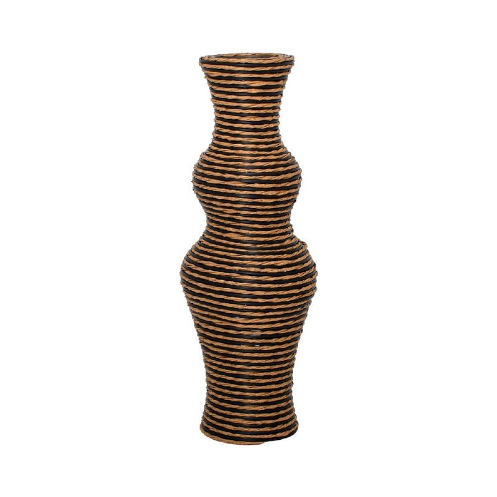 ΔΙΑΚΟΣΜΗΤΙΚΟ ΒΑΖΟ Fylliana FL378 PU RATTAN ΓΚΡΙ-ΦΥΣΙΚΟ ΧΡΩΜΑ 60εκ