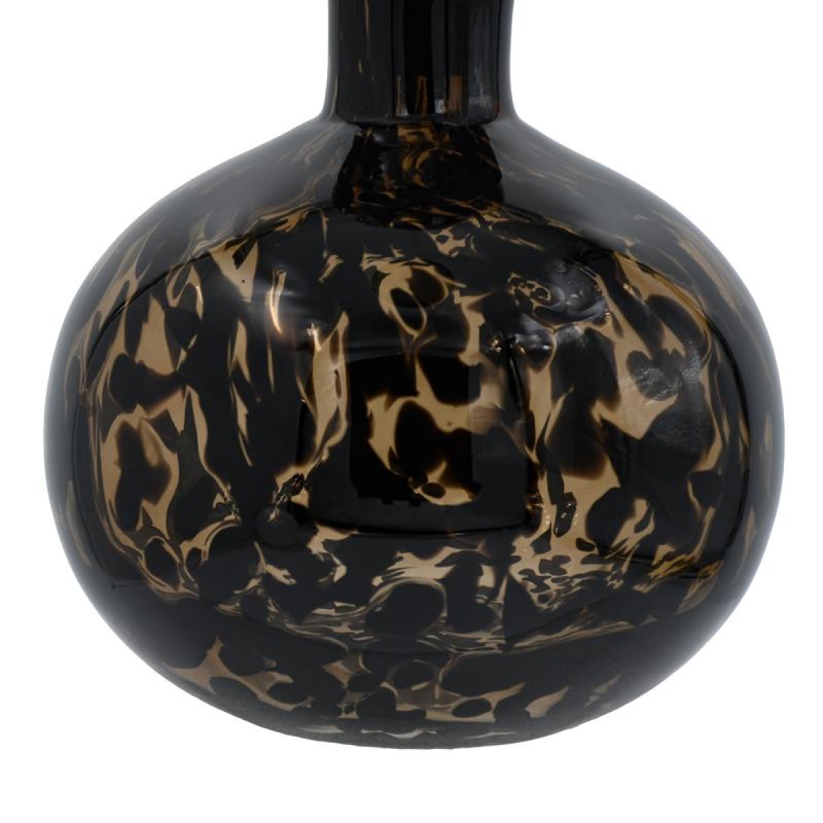 ΓΥΑΛΙΝΟ ΔΙΑΚΟΣΜΗΤΙΚΟ ΜΠΟΥΚΑΛΙ Fylliana FL1828 ΚΑΦΕ ANIMAL PRINT 17x21εκ