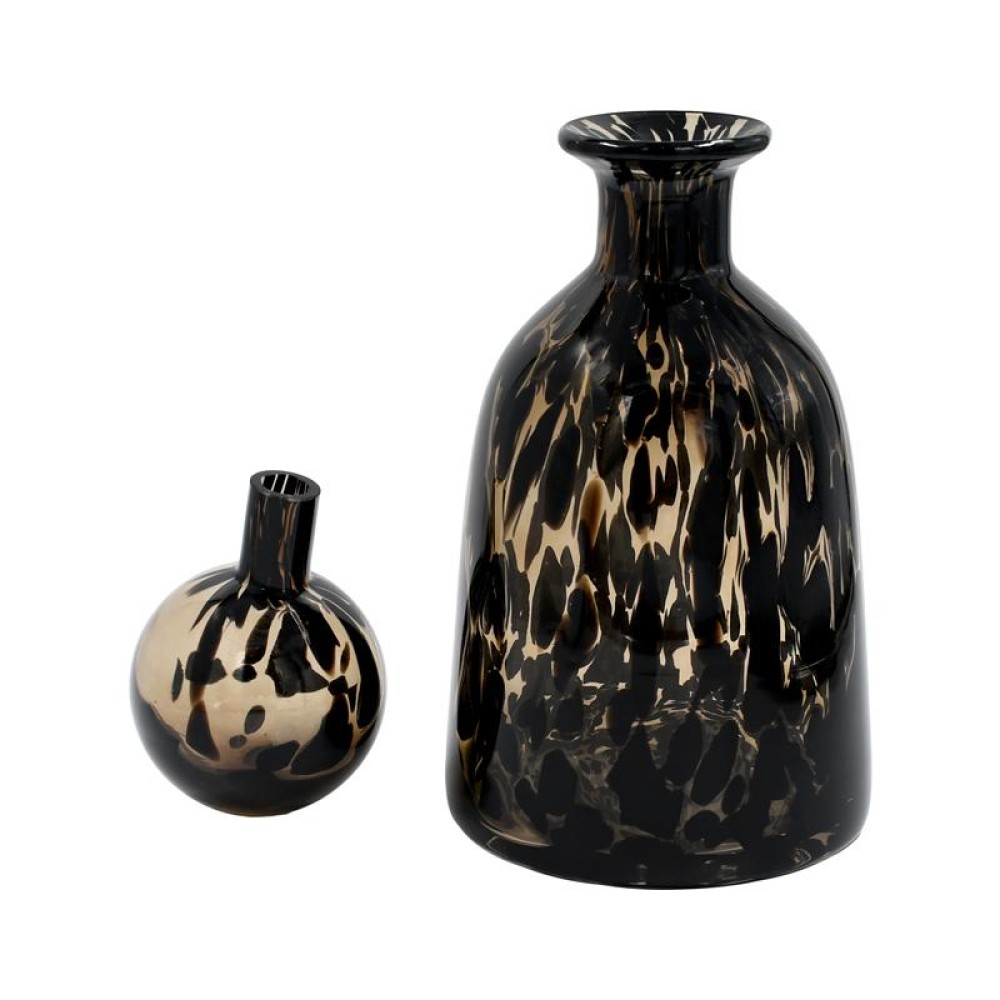 ΓΥΑΛΙΝΟ ΔΙΑΚΟΣΜΗΤΙΚΟ ΜΠΟΥΚΑΛΙ Fylliana FL1533 ΚΑΦΕ ANIMAL PRINT 15x25εκ