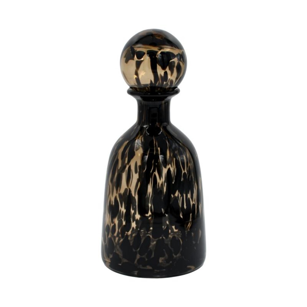 ΓΥΑΛΙΝΟ ΔΙΑΚΟΣΜΗΤΙΚΟ ΜΠΟΥΚΑΛΙ Fylliana FL1533 ΚΑΦΕ ANIMAL PRINT 15x25εκ