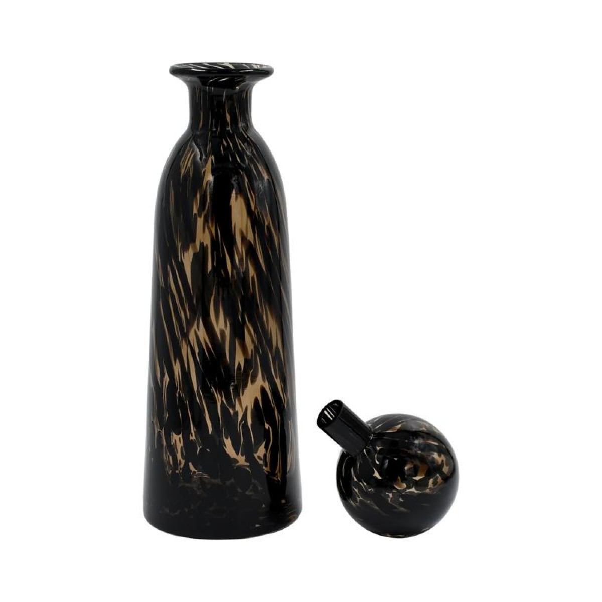 ΓΥΑΛΙΝΟ ΔΙΑΚΟΣΜΗΤΙΚΟ ΜΠΟΥΚΑΛΙ Fylliana FL1343 ΚΑΦΕ ANIMAL PRINT 13x34εκ