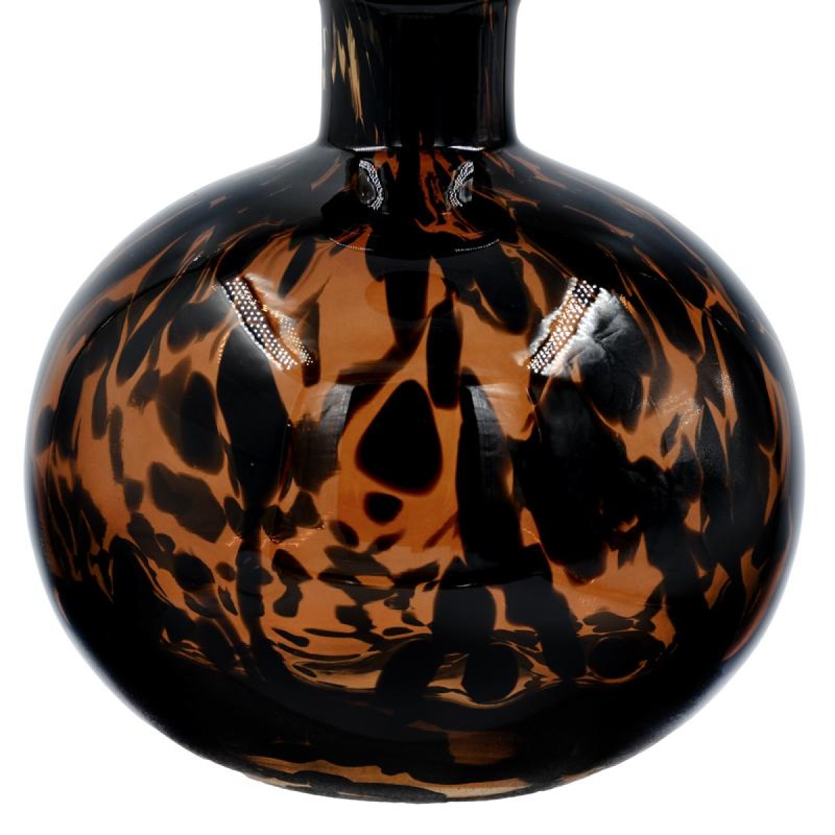 ΓΥΑΛΙΝΟ ΔΙΑΚΟΣΜΗΤΙΚΟ ΜΠΟΥΚΑΛΙ Fylliana FL1828 AMBER ANIMAL PRINT 17x21εκ