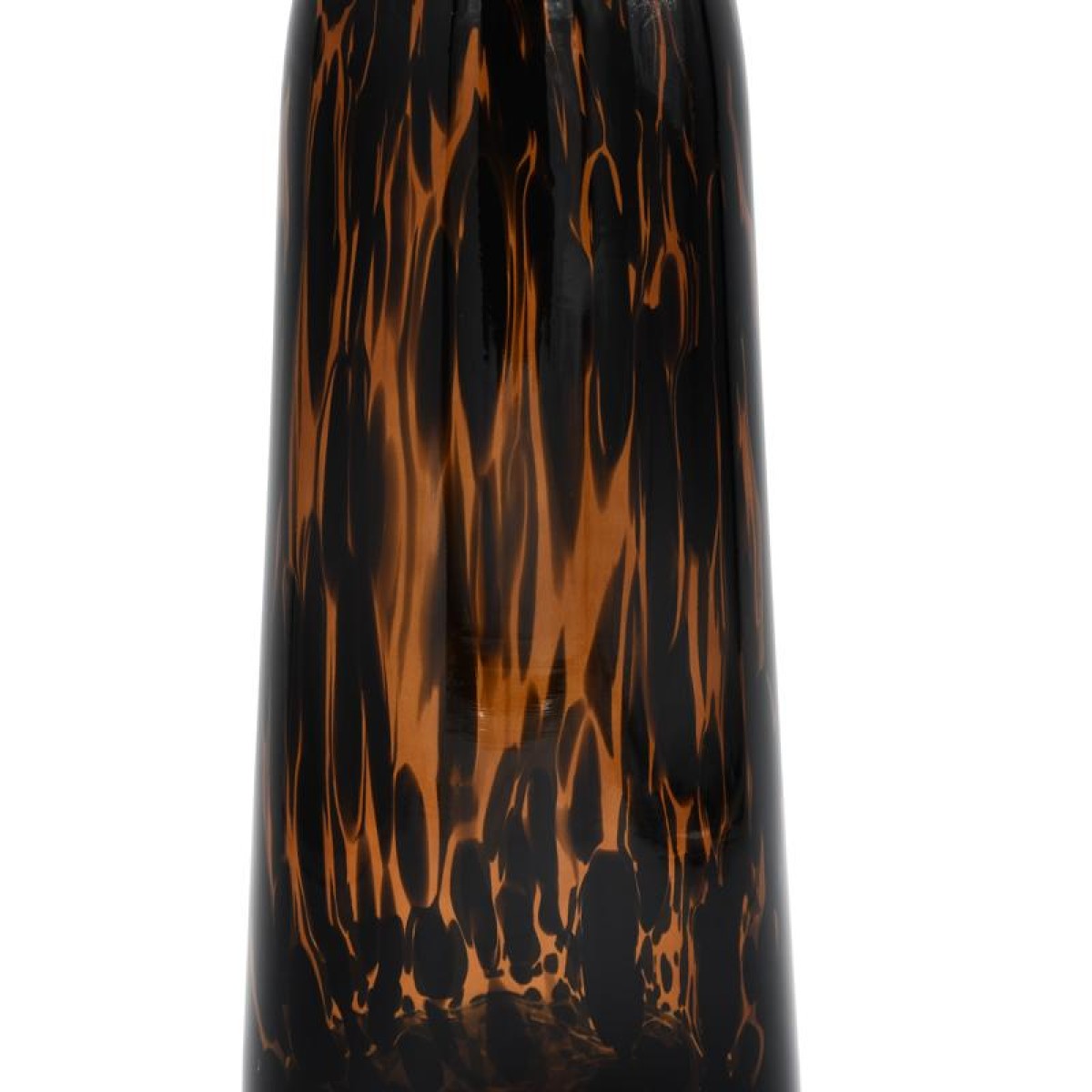 ΓΥΑΛΙΝΟ ΔΙΑΚΟΣΜΗΤΙΚΟ ΜΠΟΥΚΑΛΙ Fylliana FL1343 AMBER ANIMAL PRINT 13x34εκ