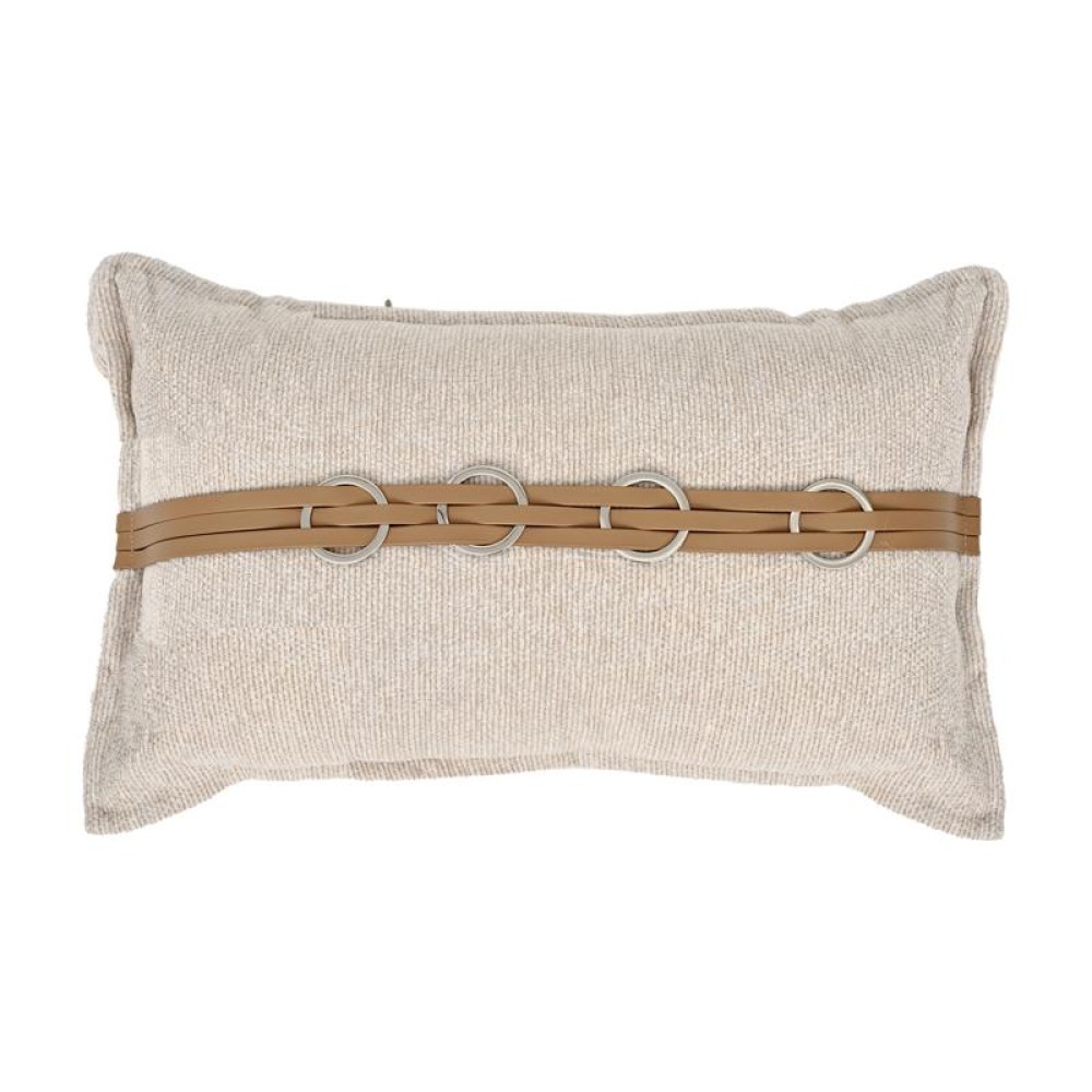 ΔΙΑΚΟΣΜΗΤΙΚΟ ΜΑΞΙΛΑΡΙ Fylliana Urban Rings ΜΠΕΖ ΧΡΩΜΑ 30x50x10εκ