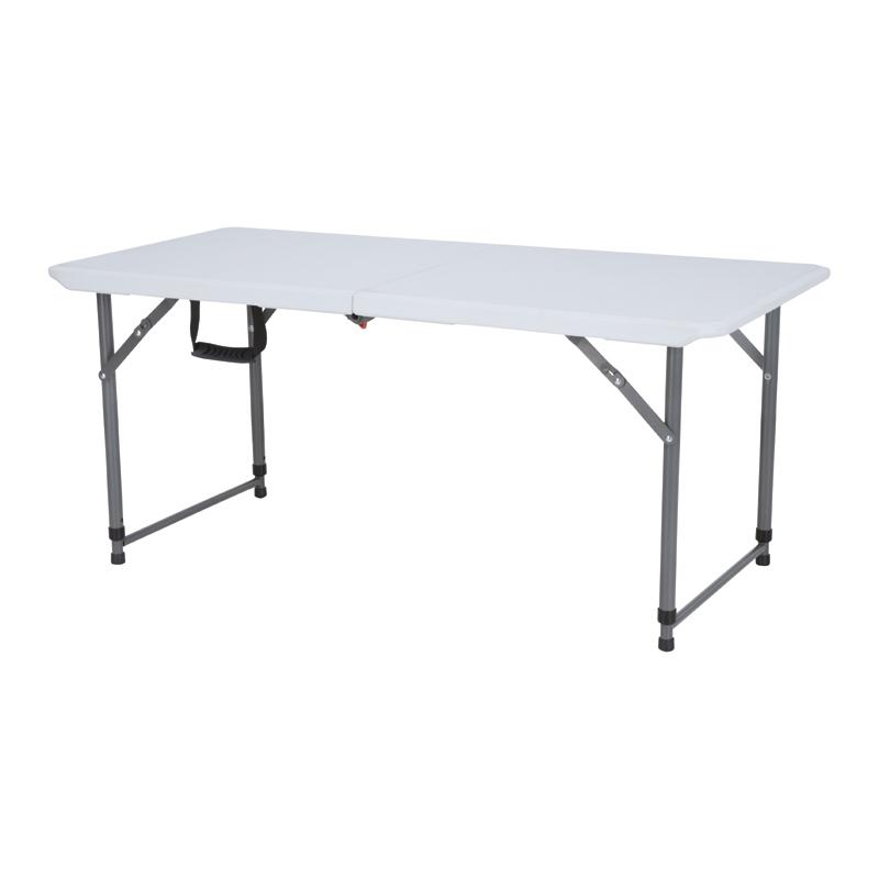 ΤΡΑΠΕΖΙ ΣΥΝΕΔΡΙΟΥ-CATERING Fylliana ΛΕΥΚΟ 122x60x54-74 ΠΤΥΣΣΟΜΕΝΟ (ΒΑΛΙΤΣΑ)