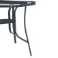 ΤΡΑΠΕΖΙ ΕΞΟΧΗΣ Fylliana STEEL ΓΚΡΙ 140x80x70εκ