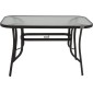 ΤΡΑΠΕΖΙ ΕΞΟΧΗΣ Fylliana STEEL ΚΑΦΕ 150x90x70εκ g.r.d