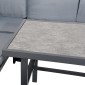 ΓΩΝΙΑΚΟ ΣΕΤ ΚΗΠΟΥ Fylliana Estelle ΓΚΡΙ ΧΡΩΜΑ 213x213x65εκ