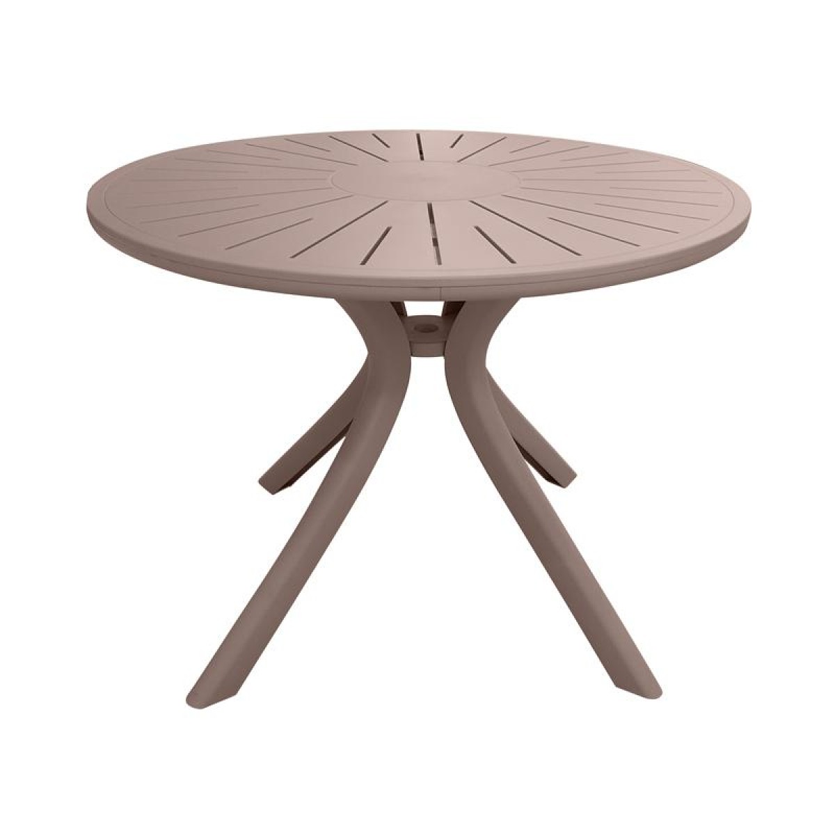 ΤΡΑΠΕΖΙ ΠΛΑΣΤΙΚΟ ΣΤΡΟΓΓΥΛΟ FYLLIANA FL8100 CAPPUCCINO ΧΡΩΜΑ 100x75εκ