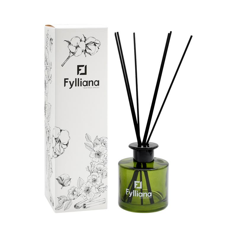 ΑΡΩΜΑΤΙΚΟ ΧΩΡΟΥ ΜΕ STICKS Fylliana FL8094 "ΣΑΜΠΑΝΙΑ" ΚΑΙ ΣΥΣΚΕΥΑΣΙΑ ΔΩΡΟΥ ΠΡΑΣΙΝΟ ΧΡΩΜΑ 200ml