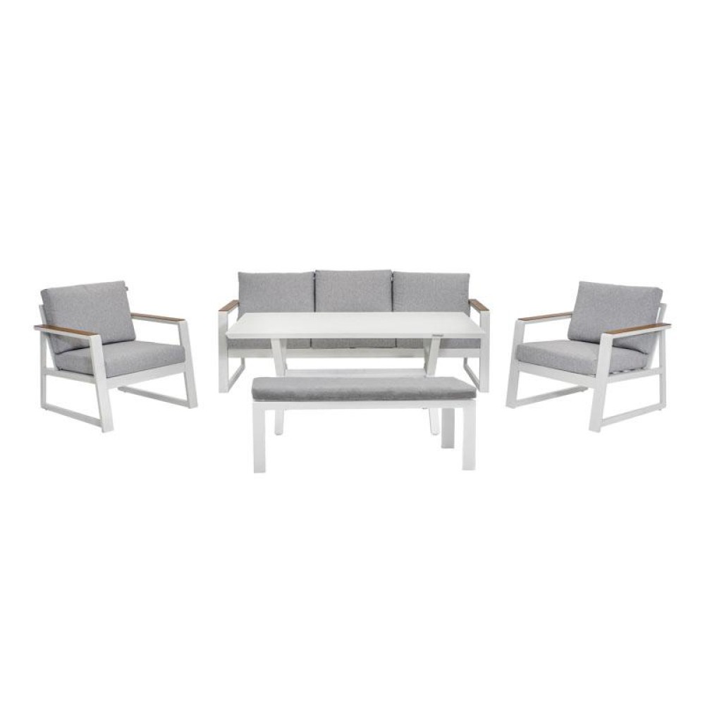 ΣΕΤ ΣΑΛΟΝΙ ΕΞΟΧΗΣ 5 ΤΕΜΑΧΙΩΝ Fylliana "Maya" ΛΕΥΚΟ ΧΡΩΜΑ