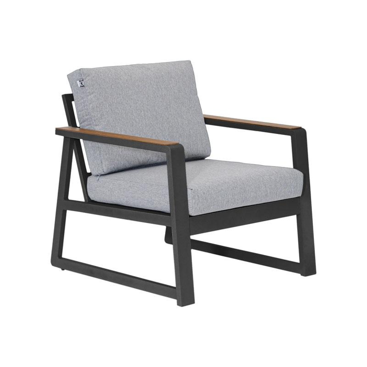 ΣΕΤ ΣΑΛΟΝΙ ΕΞΟΧΗΣ 5 ΤΕΜΑΧΙΩΝ Fylliana "Maya" ΣΚΟΥΡΟ ΓΚΡΙ ΧΡΩΜΑ