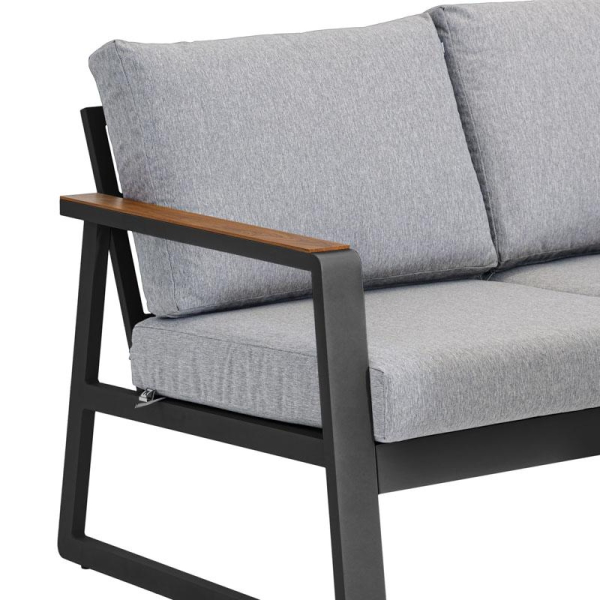 ΣΕΤ ΣΑΛΟΝΙ ΕΞΟΧΗΣ 5 ΤΕΜΑΧΙΩΝ Fylliana "Maya" ΣΚΟΥΡΟ ΓΚΡΙ ΧΡΩΜΑ