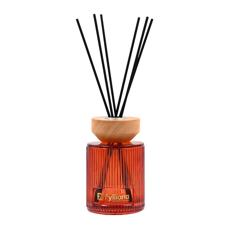ΑΡΩΜΑΤΙΚΟ ΧΩΡΟΥ "Apple white musk" ΓΥΑΛΙΝΟ ΜΠΟΥΚΑΛΑΚΙ ΜΕ STICKS Fylliana FL25240 ΣΕ ΣΥΣΚΕΥΑΣΙΑ ΔΩΡΟΥ ΡΟΖ ΧΡΩΜΑ 200ml