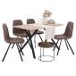 ΤΡΑΠΕΖΙ ΤΡΑΠΕΖΑΡΙΑΣ Fylliana T-1095 MDF ΜΕ ΕΠΕΝΔΥΣΗ PAPER WOOD 160*90*76