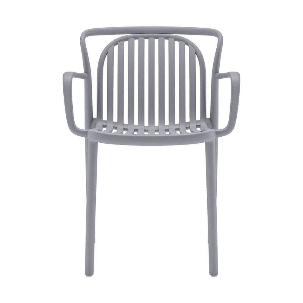 ΚΑΡΕΚΛΑ ΚΗΠΟΥ Fylliana "Amara" ΑΠΟ ΠΟΛΥΠΡΟΠΥΛΕΝΙΟ (PP) ΣΚΟΥΡΟ ΓΚΡΙ ΧΡΩΜΑ 56x57x82εκ