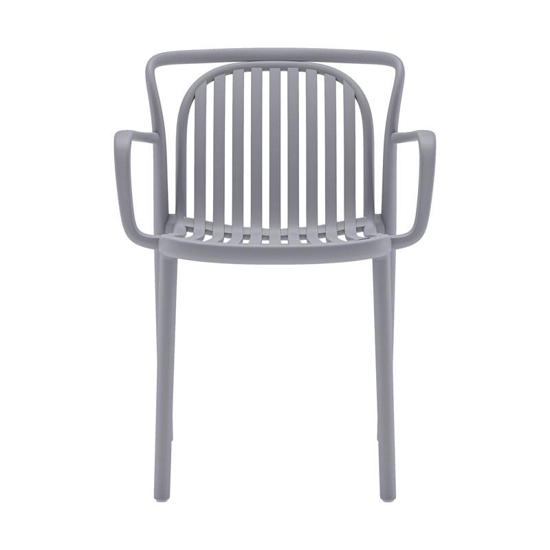 ΚΑΡΕΚΛΑ ΚΗΠΟΥ Fylliana "Amara" ΑΠΟ ΠΟΛΥΠΡΟΠΥΛΕΝΙΟ (PP) ΣΚΟΥΡΟ ΓΚΡΙ ΧΡΩΜΑ 56x57x82εκ