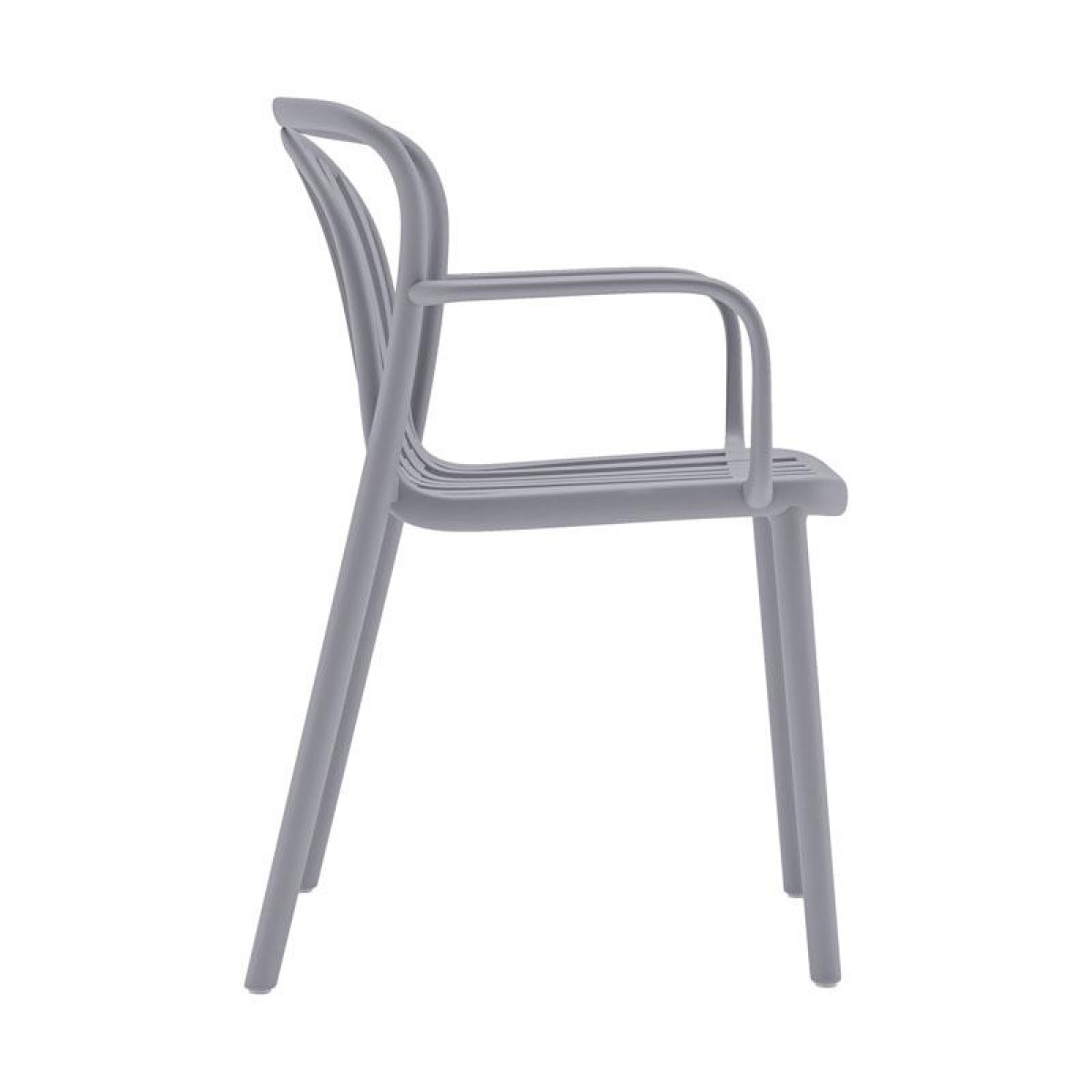 ΚΑΡΕΚΛΑ ΚΗΠΟΥ Fylliana "Amara" ΑΠΟ ΠΟΛΥΠΡΟΠΥΛΕΝΙΟ (PP) ΣΚΟΥΡΟ ΓΚΡΙ ΧΡΩΜΑ 56x57x82εκ