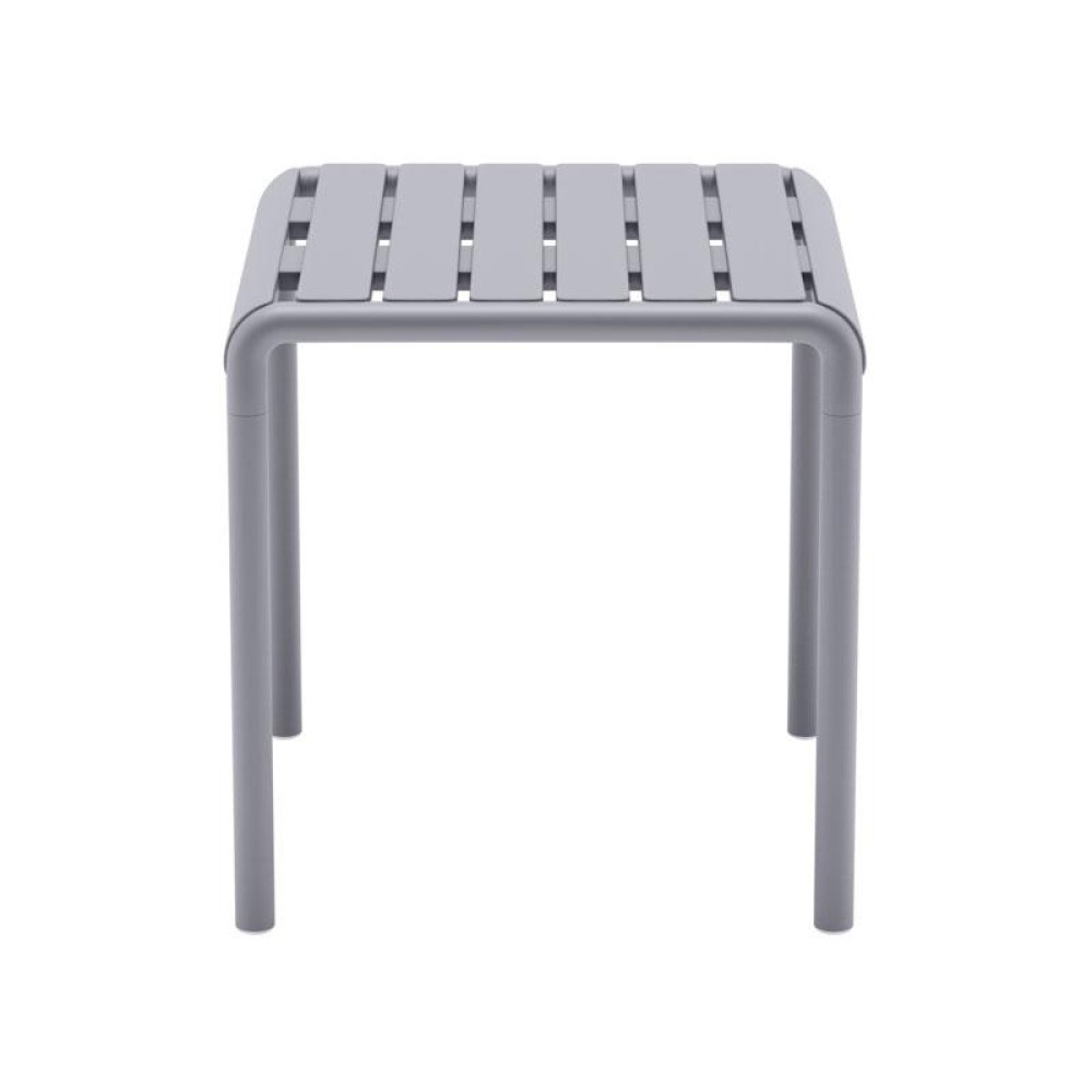 ΤΡΑΠΕΖΑΚΙ ΚΗΠΟΥ Fylliana "Zenya" ΑΠΟ ΠΟΛΥΠΡΟΠΥΛΕΝΙΟ (PP) ΣΚΟΥΡΟ ΓΚΡΙ ΧΡΩΜΑ 46x46x48εκ