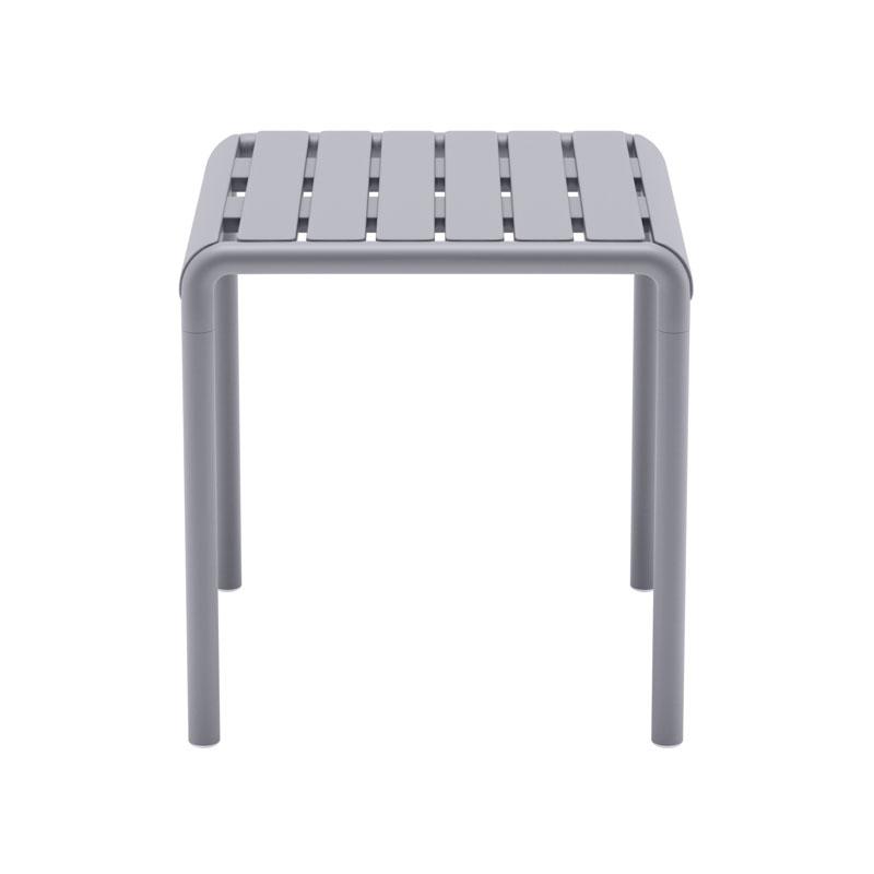 ΤΡΑΠΕΖΑΚΙ ΚΗΠΟΥ Fylliana "Zenya" ΑΠΟ ΠΟΛΥΠΡΟΠΥΛΕΝΙΟ (PP) ΣΚΟΥΡΟ ΓΚΡΙ ΧΡΩΜΑ 46x46x48εκ