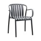ΚΑΡΕΚΛΑ ΚΗΠΟΥ Fylliana FL7112 Freya ΣΚΟΥΡΟ ΓΚΡΙ ΧΡΩΜΑ 54x60x79εκ