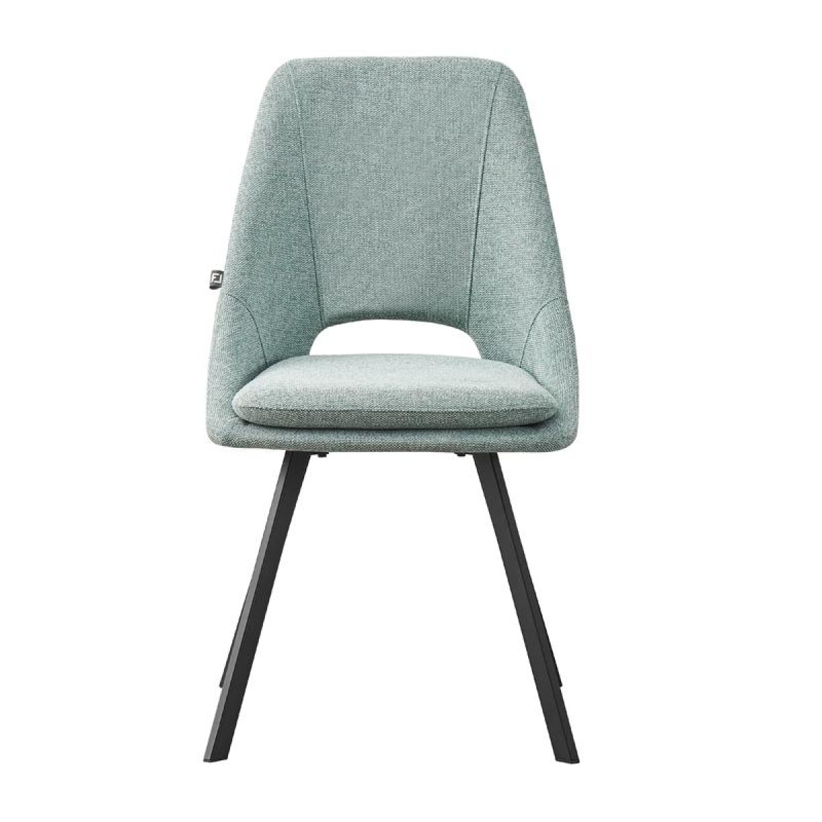 ΚΑΡΕΚΛΑ ΤΡΑΠΕΖΑΡΙΑΣ Fylliana 5174 ΜΕ ΜΕΤΑΛΛΙΚΑ ΠΟΔΙΑ ΚΑΙ MINT ΧΡΩΜΑ ΥΦΑΣΜΑΤΟΣ 56x48x85εκ