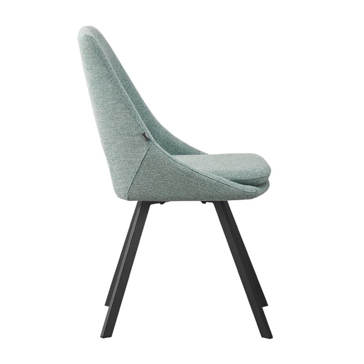 ΚΑΡΕΚΛΑ ΤΡΑΠΕΖΑΡΙΑΣ Fylliana 5174 ΜΕ ΜΕΤΑΛΛΙΚΑ ΠΟΔΙΑ ΚΑΙ MINT ΧΡΩΜΑ ΥΦΑΣΜΑΤΟΣ 56x48x85εκ