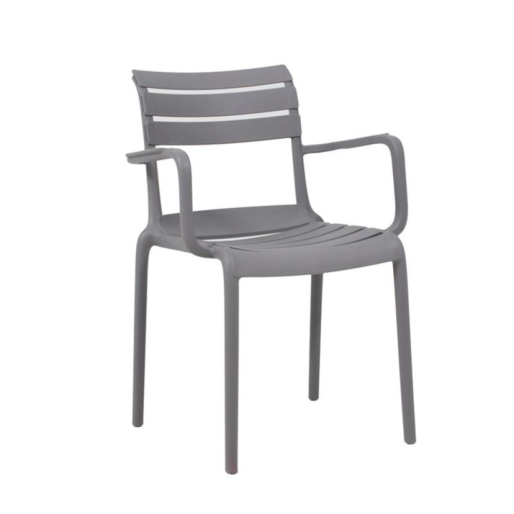 ΚΑΡΕΚΛΑ ΚΗΠΟΥ Fylliana Margaret ΓΚΡΙ ΧΡΩΜΑ 57x56x83εκ