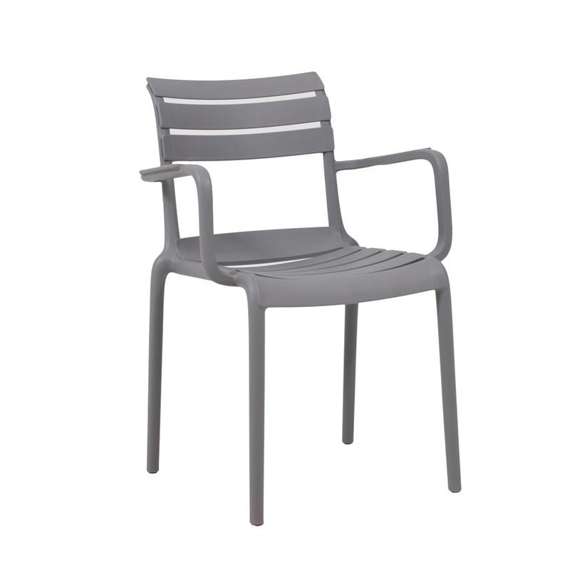 ΚΑΡΕΚΛΑ ΚΗΠΟΥ Fylliana Margaret ΓΚΡΙ ΧΡΩΜΑ 57x56x83εκ